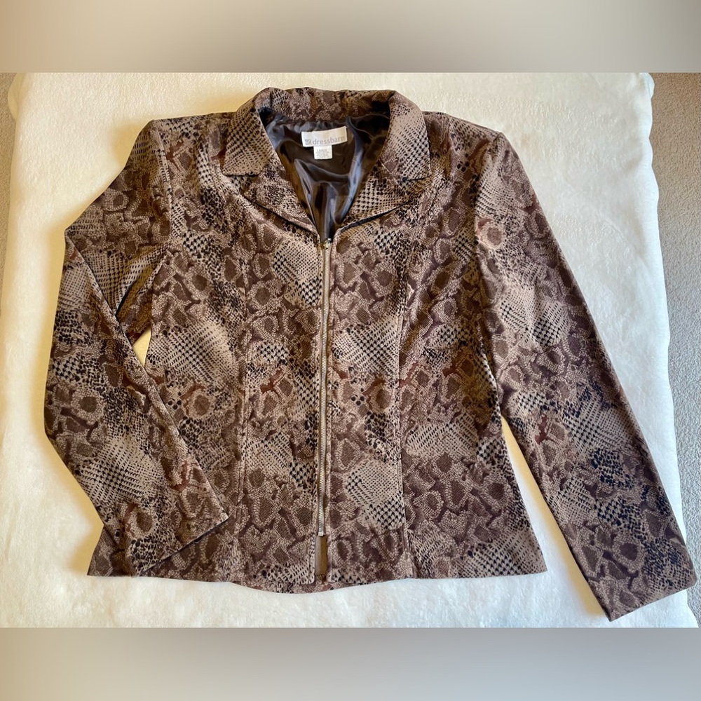 Dress Barn Leopard Print Jacket